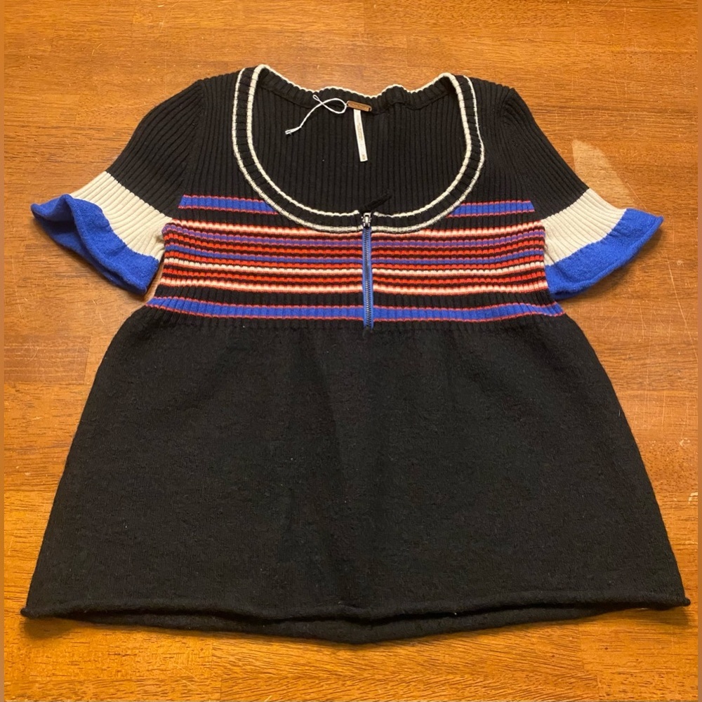 Free People Wool Blend Babydoll Sweater